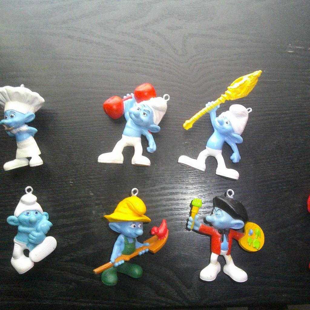 32 Different 1980s Mcdonalds Smurf Figures PendantsBag Clips-Homemade 9$